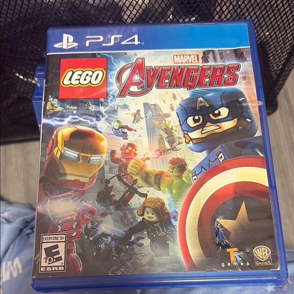 LEGO Marvel Avengers PS4 Game with Blue and Red Cover